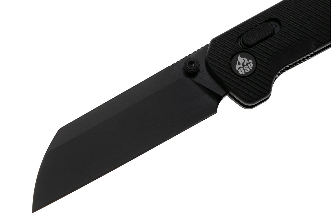 QSP Knife Penguin Glyde QS130GL-A2 PVD 14C28N, Black FRN, zakmes