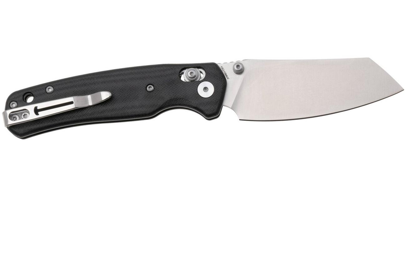Bestechman Cicada's Wing BMK06K Satin 10Cr15MoV, Black G10, zakmes