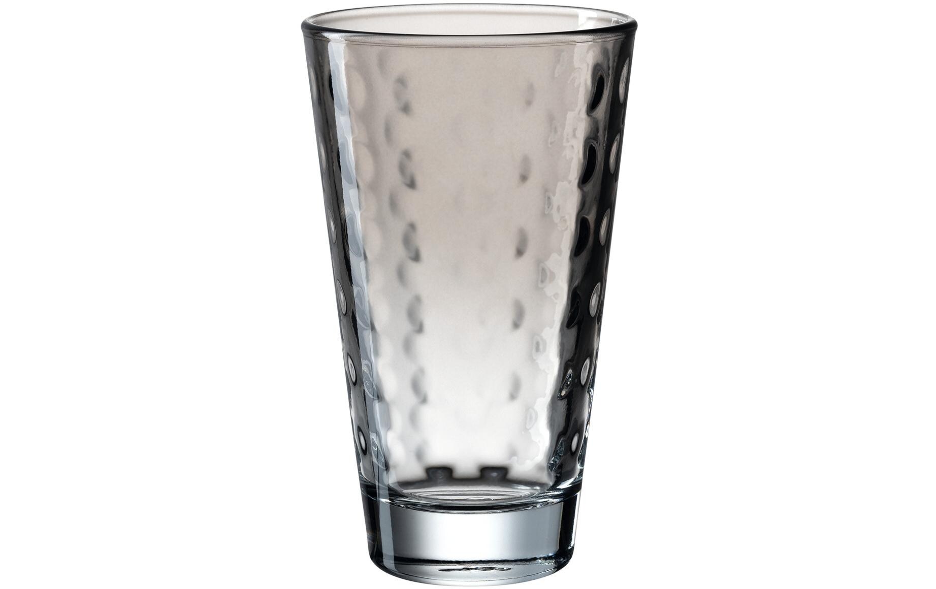 Trinkglas Optic Pastell 300 ml, 6 Stück, GrauFarbiges Trinkgläser Set