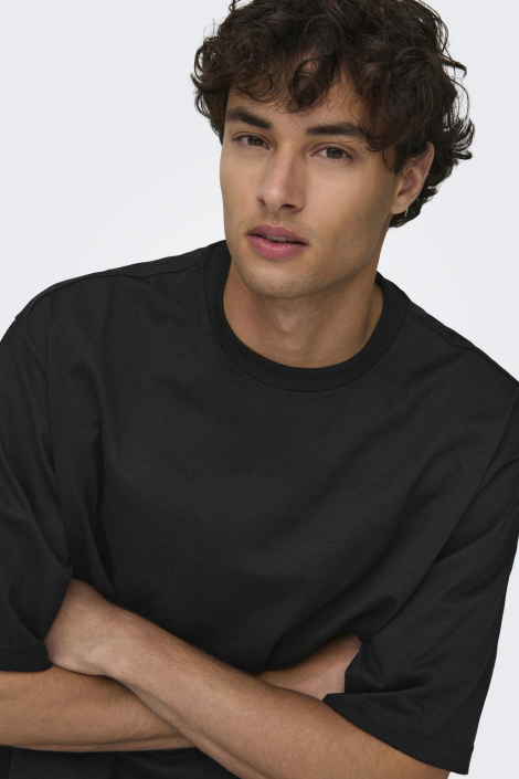 Only & Sons zwarte heren t-shirt