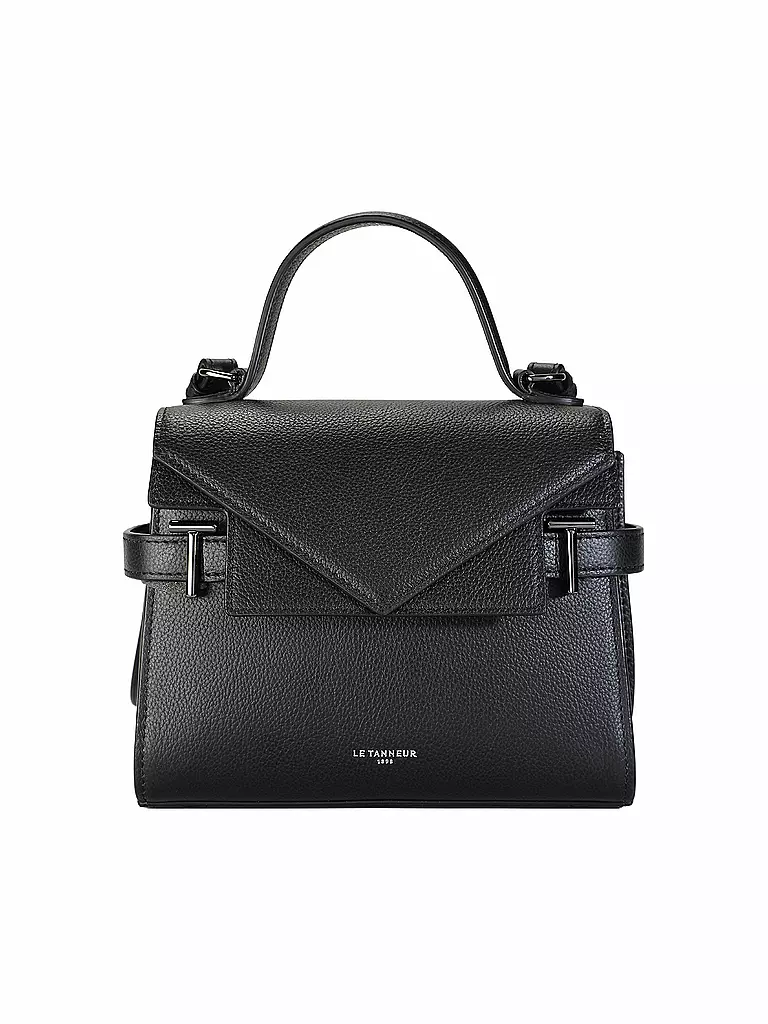 LE TANNEUR Ledertasche - Henkeltasche EMILIE FLAP Small schwarz