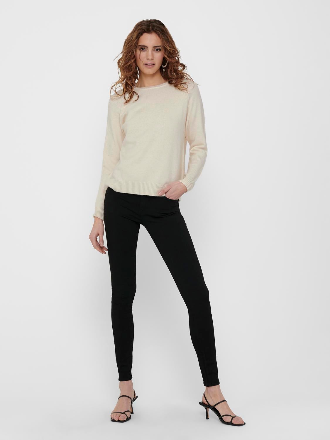 ONLLESLY Strickpullover Whitecap Gray