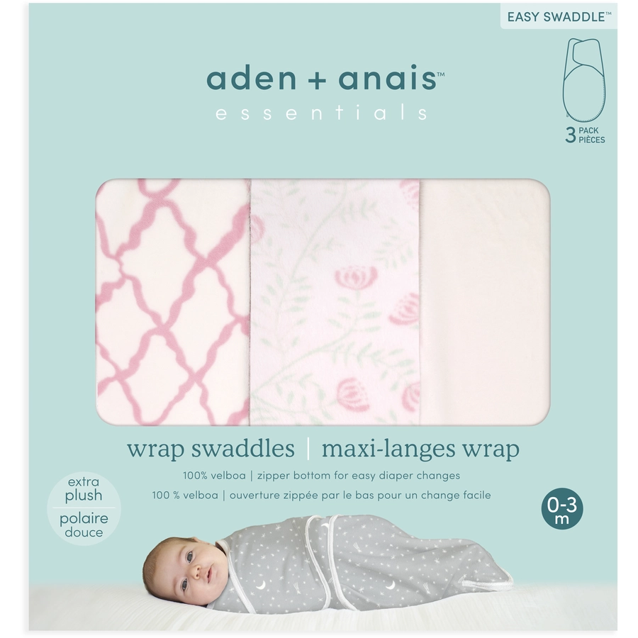 aden + anais™ essentials easy swaddle™ Pucksack 1,5 TOG 3er-Pack arts and craftsVelboa 0-3 Monate