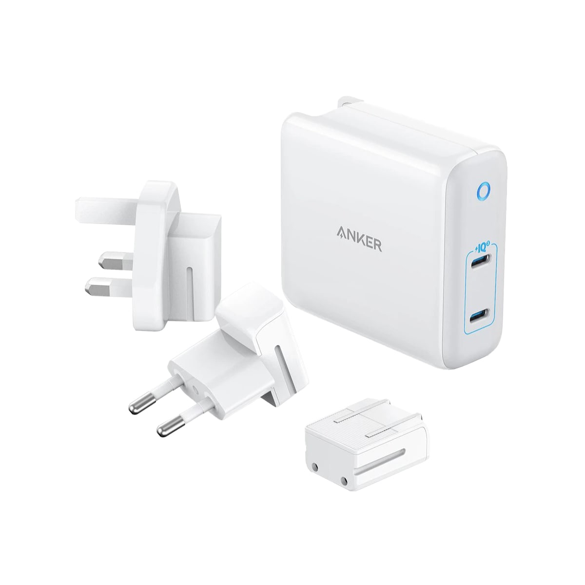 Anker PowerPort III 2-Port 60W USB-C lader (hvit)