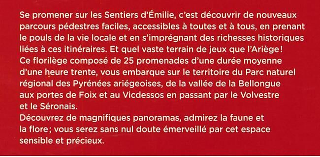 RANDO EDITIONS - SENTIERS EMILIE EN ARIEGE VOL 1