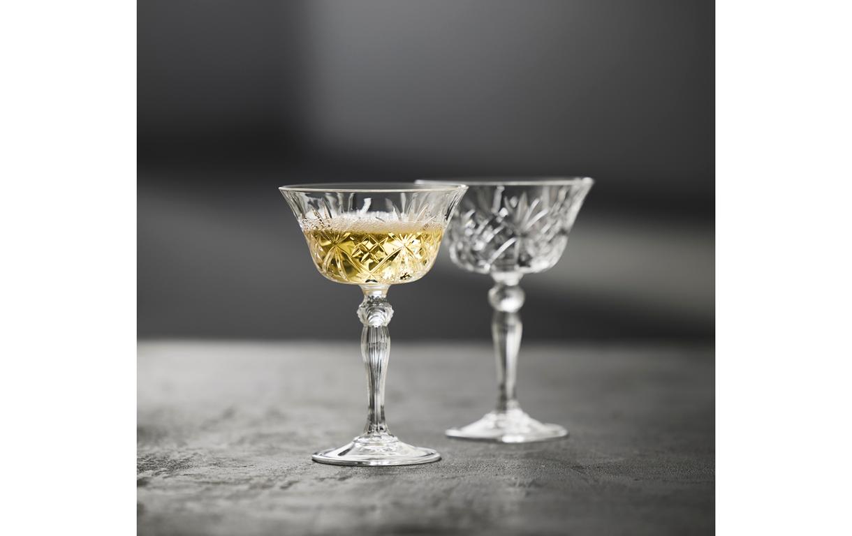 Champagnerglas Melodia 4 Stück, 26 clChampagnerschale aus ultraklarem Kristallglas