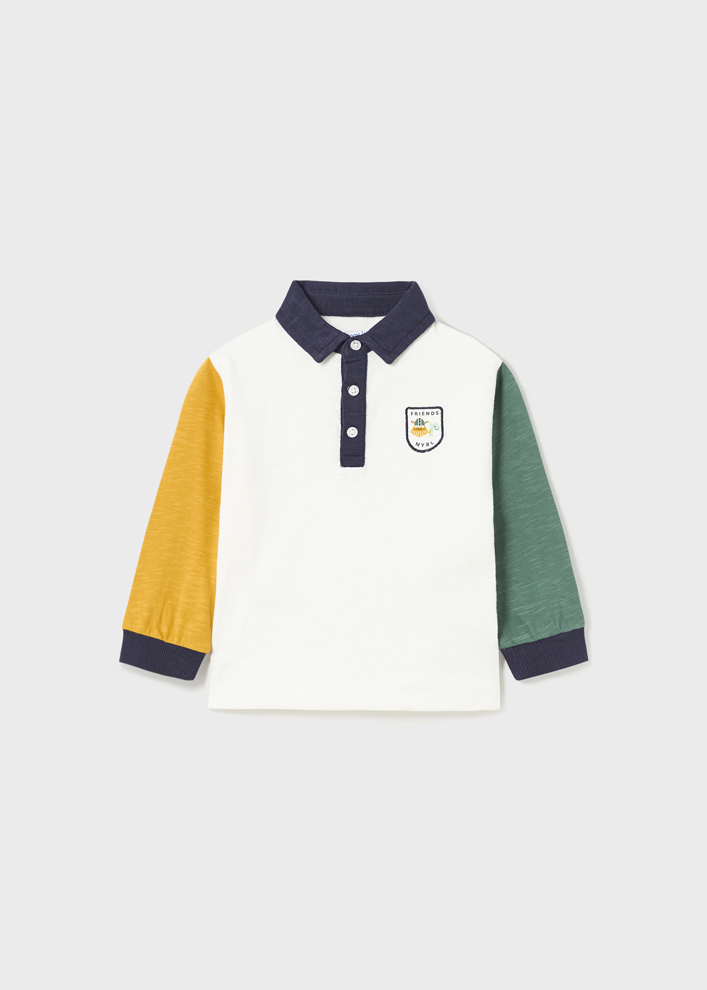Polo infantil Better Cotton combinado