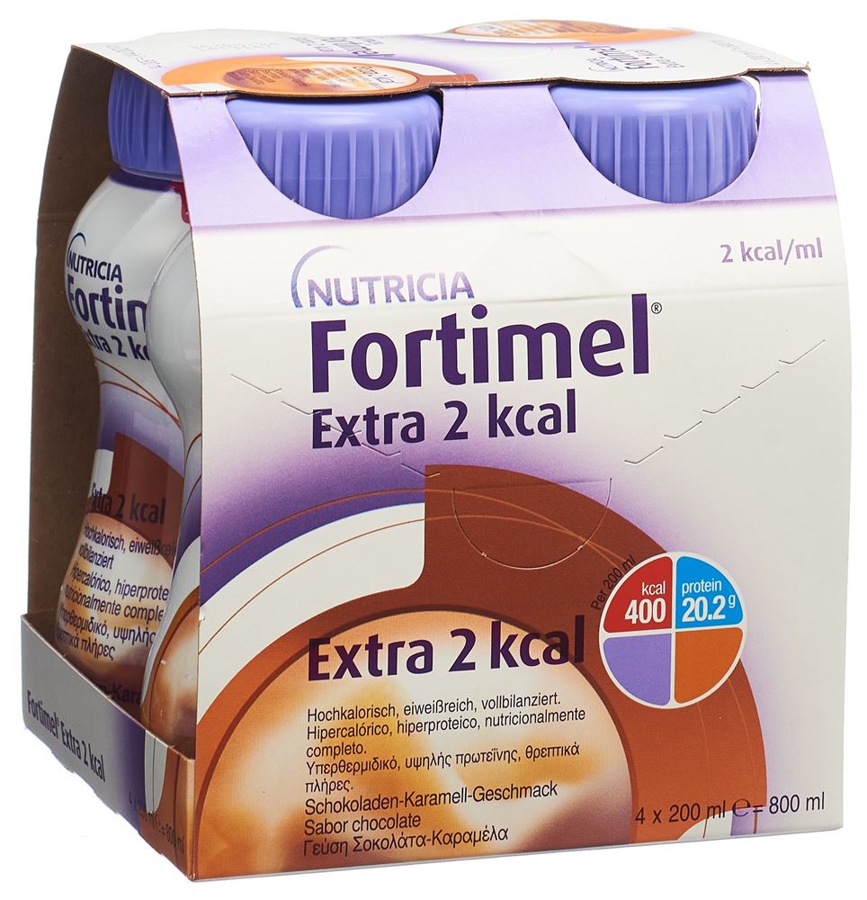 FORTIMEL Protein 2kcal liq Schokolade Karamell Fl 200 ml