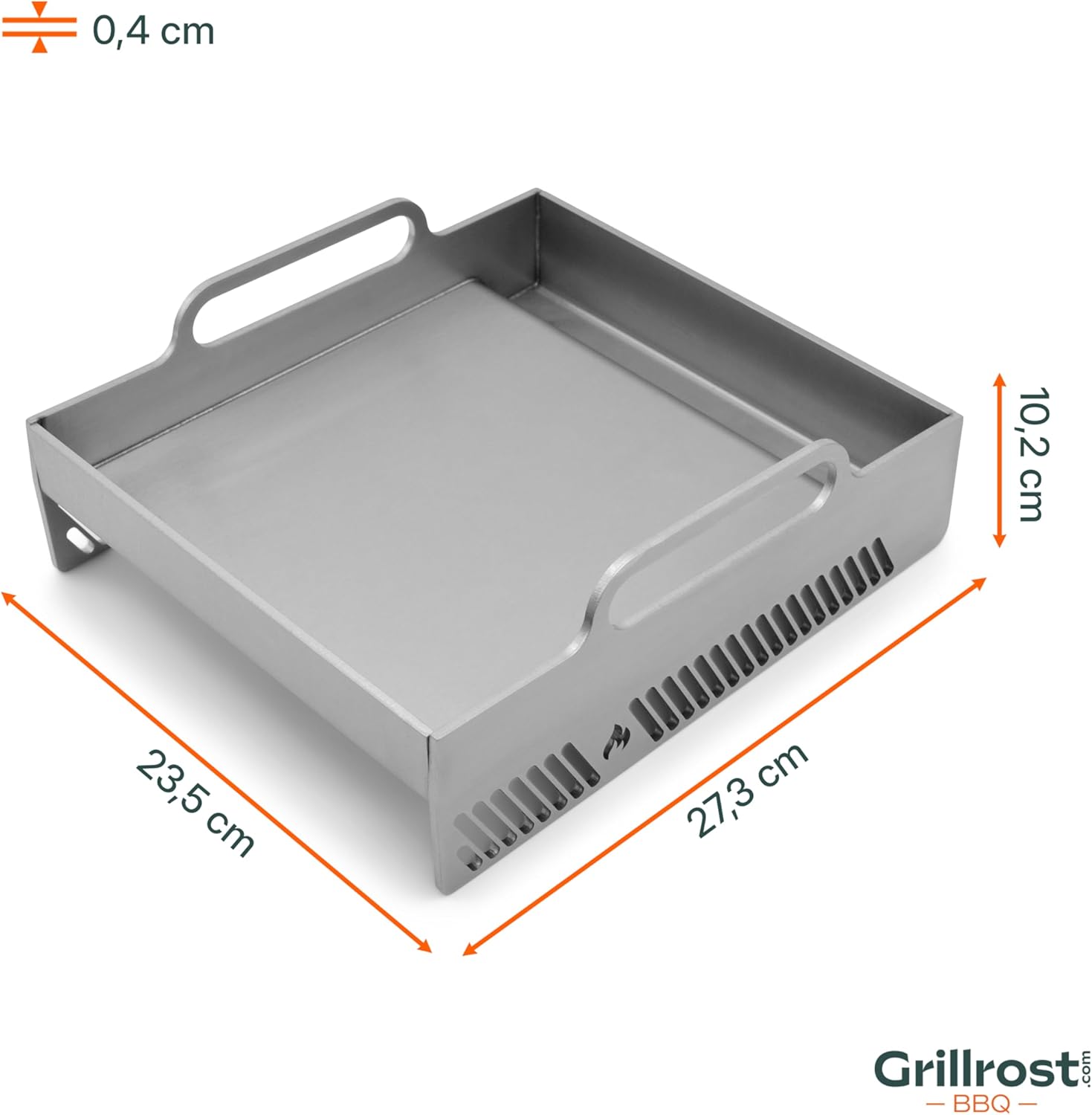 Grillrost.com Das Original Sizzle Plancha Weber und Napoleon - passend für Seitenbrenner und Sizzle Zone