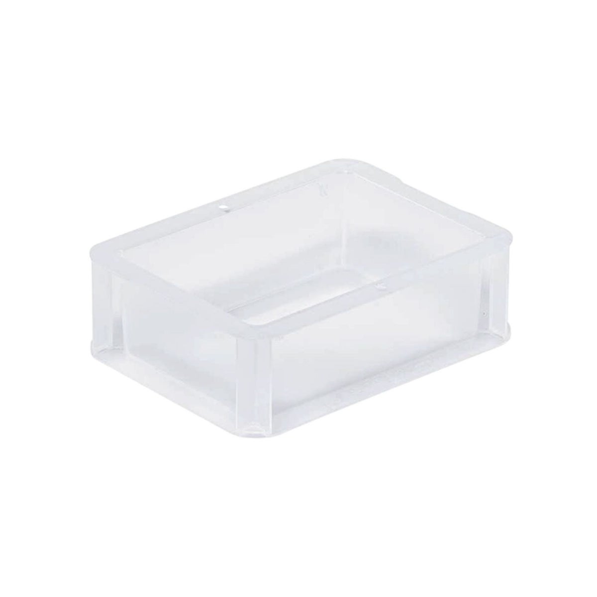 PROREGAL Transparante Eurobox BasicLine Met Gesloten Handvat HxBxD 7 x 15 x 20 cm 1,3 Liter Eurobox Transportbox Transportcontainer Stapelbak