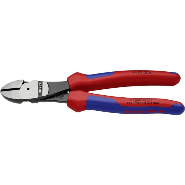 Knipex 74 02 200 Værksted Kraft-sideskærer med facet