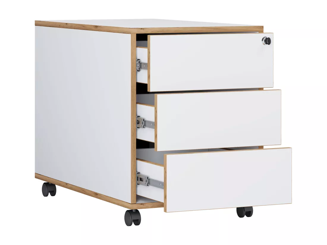 Caisson roulant de bureau Salia 3 tiroirs