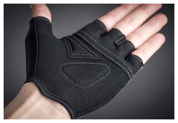 Paire de Gants Courts Femme GripGrab Rouleur Gris Noir