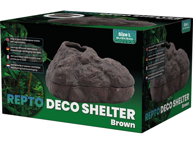 Repto Deco Shelter Braun L Versteck für Reptilien und Amphibien