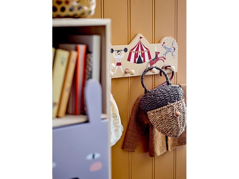 Bloomingville Garderobe Miou 42 x 16 x 6 cm, Braun, MDF Garderobe mit Haken