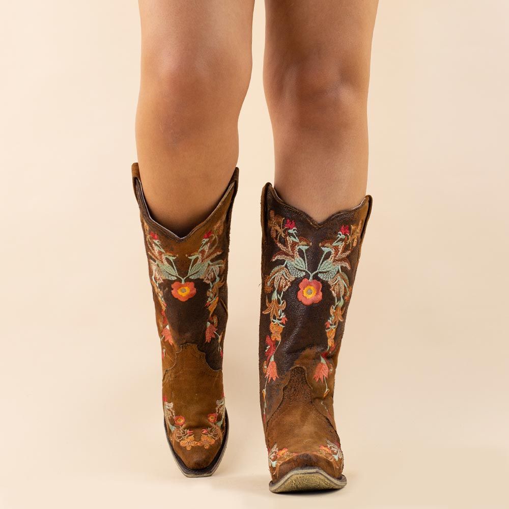 Corral cowboyboots A3597 Chocolate Floral
