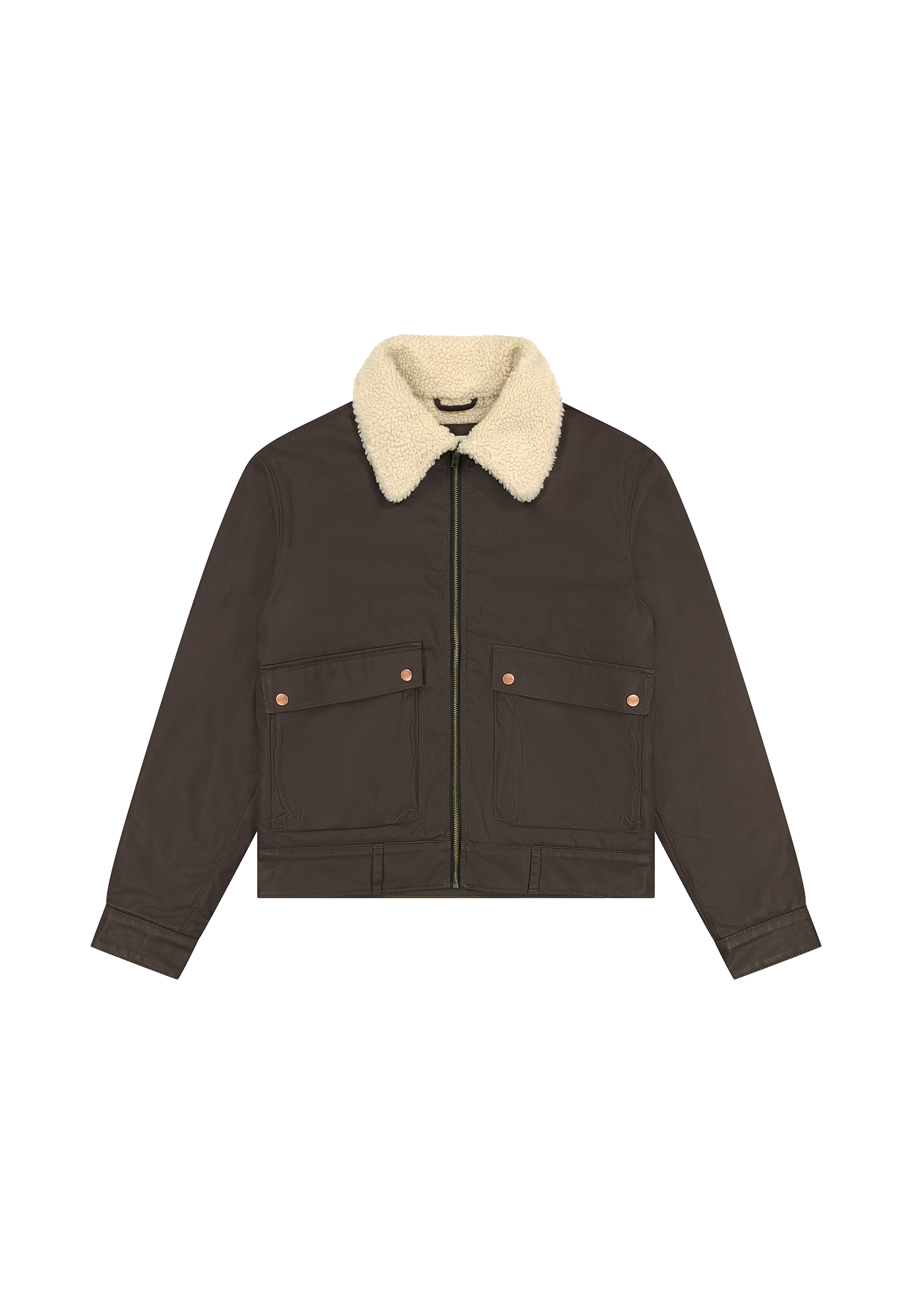 Wrangler Lederjacke »WRANGLER AVIATOR« mit Gürtelschlaufen am Saum