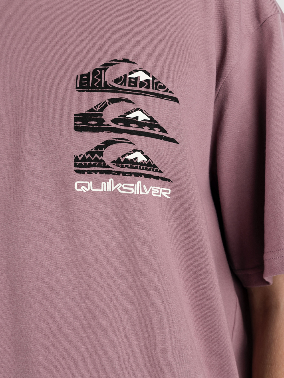 Quiksilver Vertical Logos T-Shirt grape shake