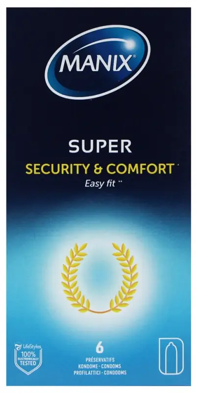 Manix Super - 6 Préservatifs