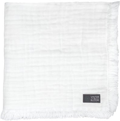 Vinter & Bloom Feather Musselinteppe EKO, Bright White