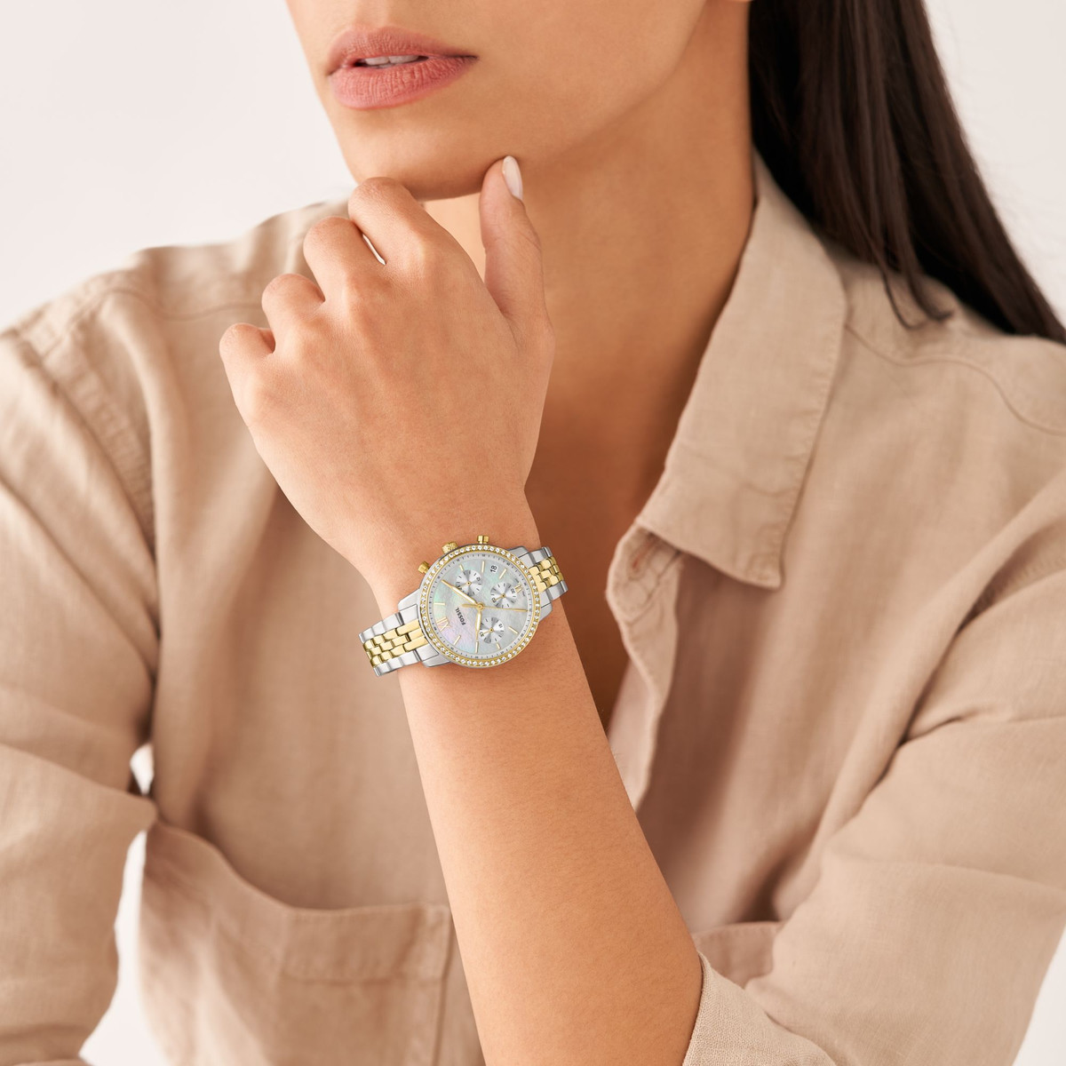 Montre FOSSIL Neutra femme chronographe acier