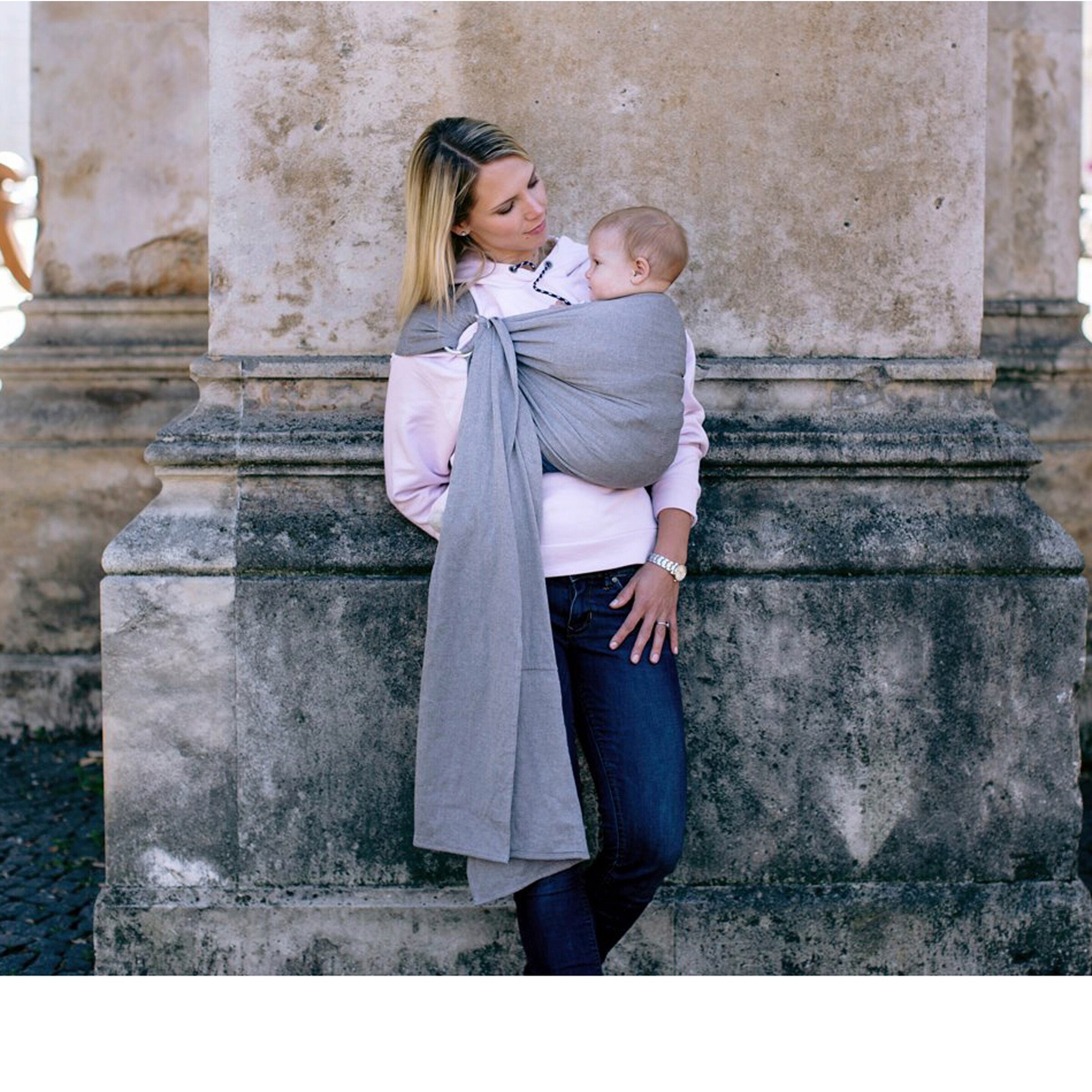 AMAZONAS Ring Sling Tragetuch grey