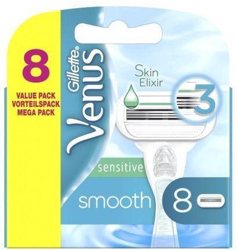 Gillette Venus Smooth Sensitive Scheermesjes 8 Stuks