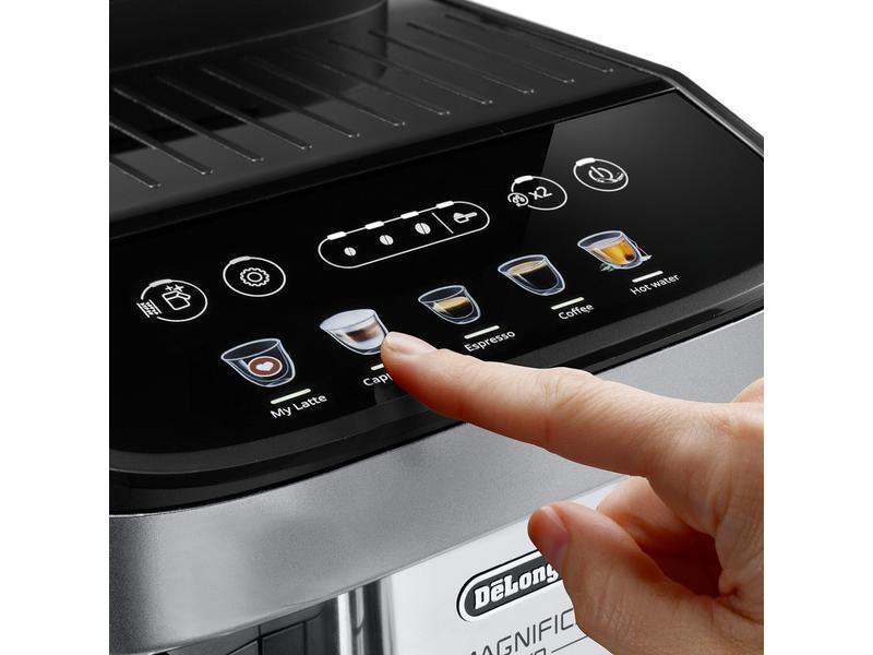 De'Longhi Kaffeevollautomat Magnifica Evo M ECAM290.61 Silb Vollautomat mit LatteCrema-System und Reinigungsautomatik
