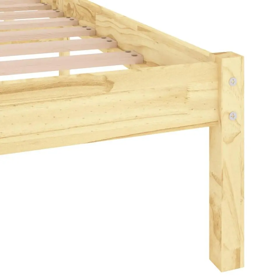 vidaXL - Tweepersoonsbed met lattenbodem - Massief grenenhout - 160x200 cm