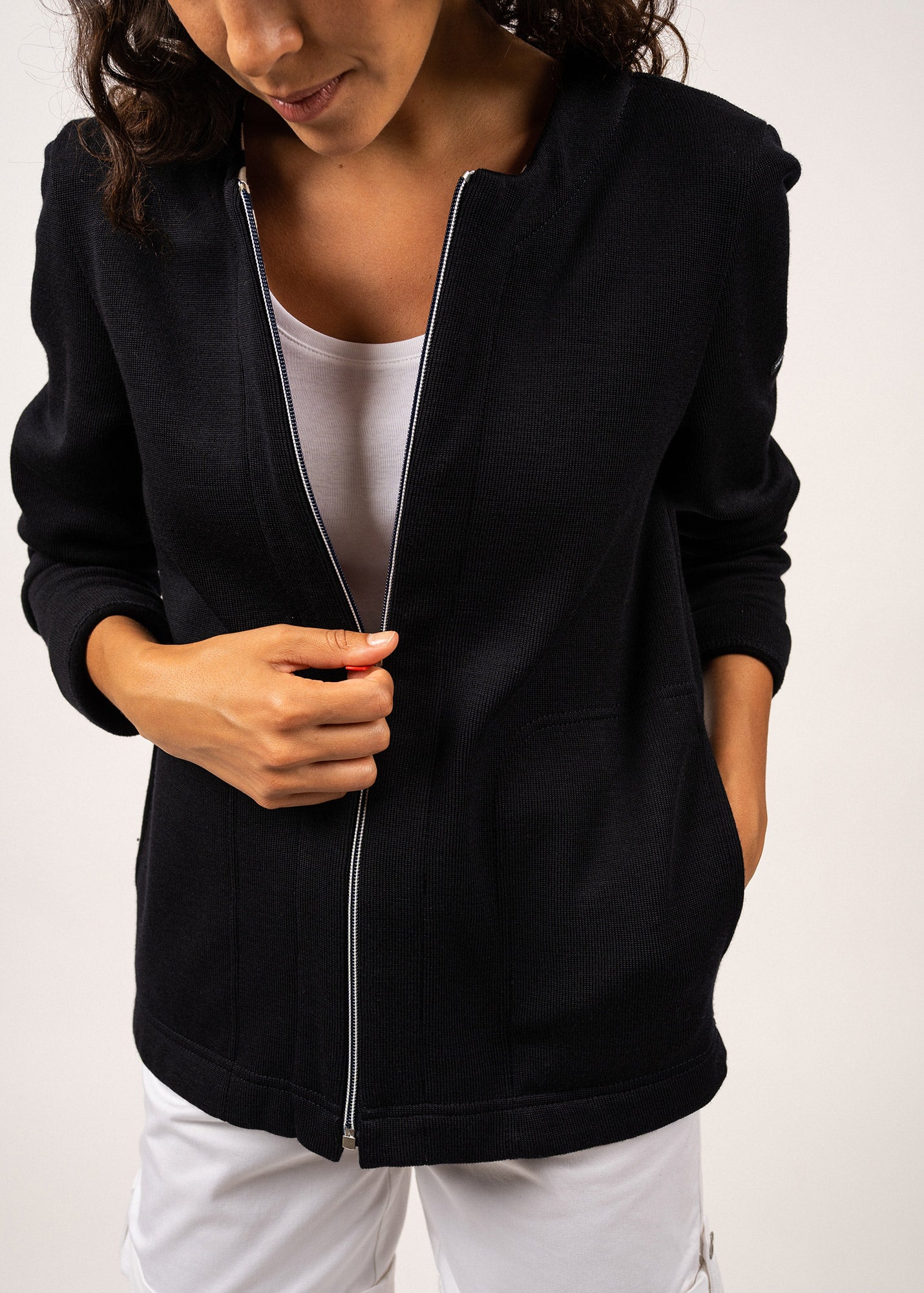 Veste en laine et coton Plouarzel