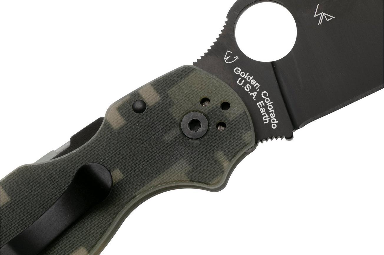Spyderco Para 3 Camo Black C223GPCMOBK zakmes