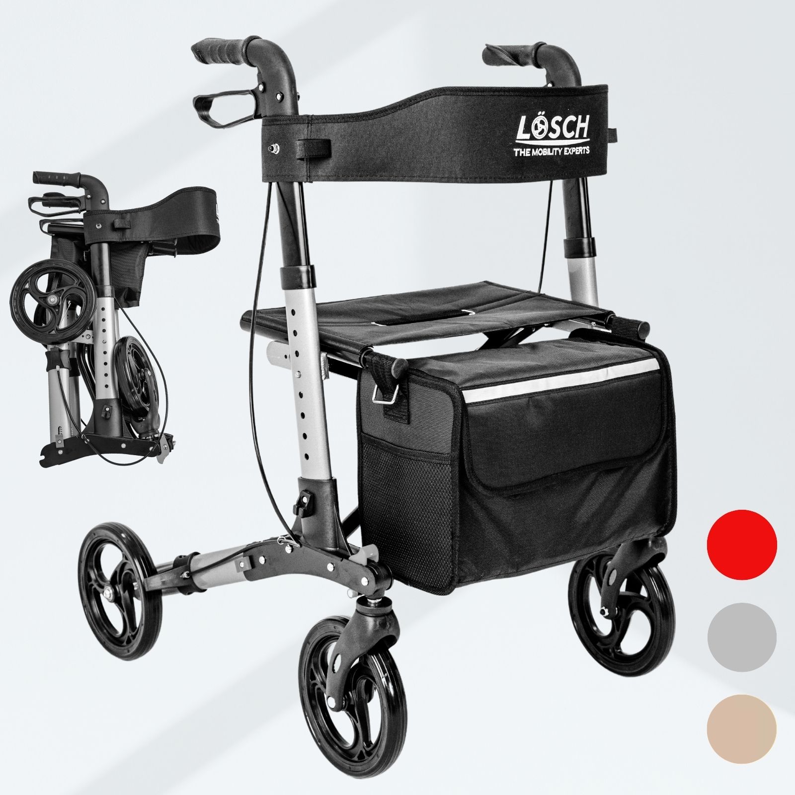 Rollator Tabas Mobility Silber