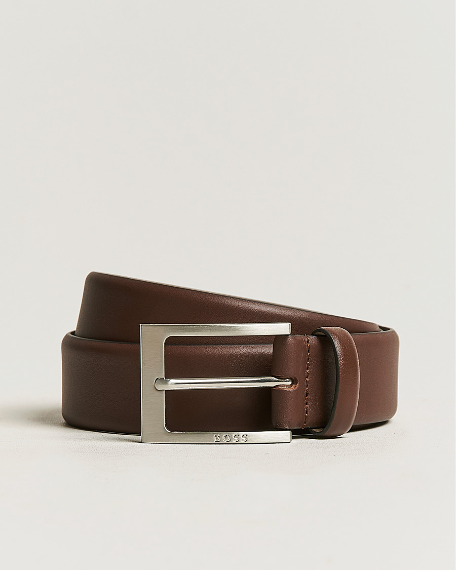 Barnabie Leather Belt 3,5 cm Medium Brown