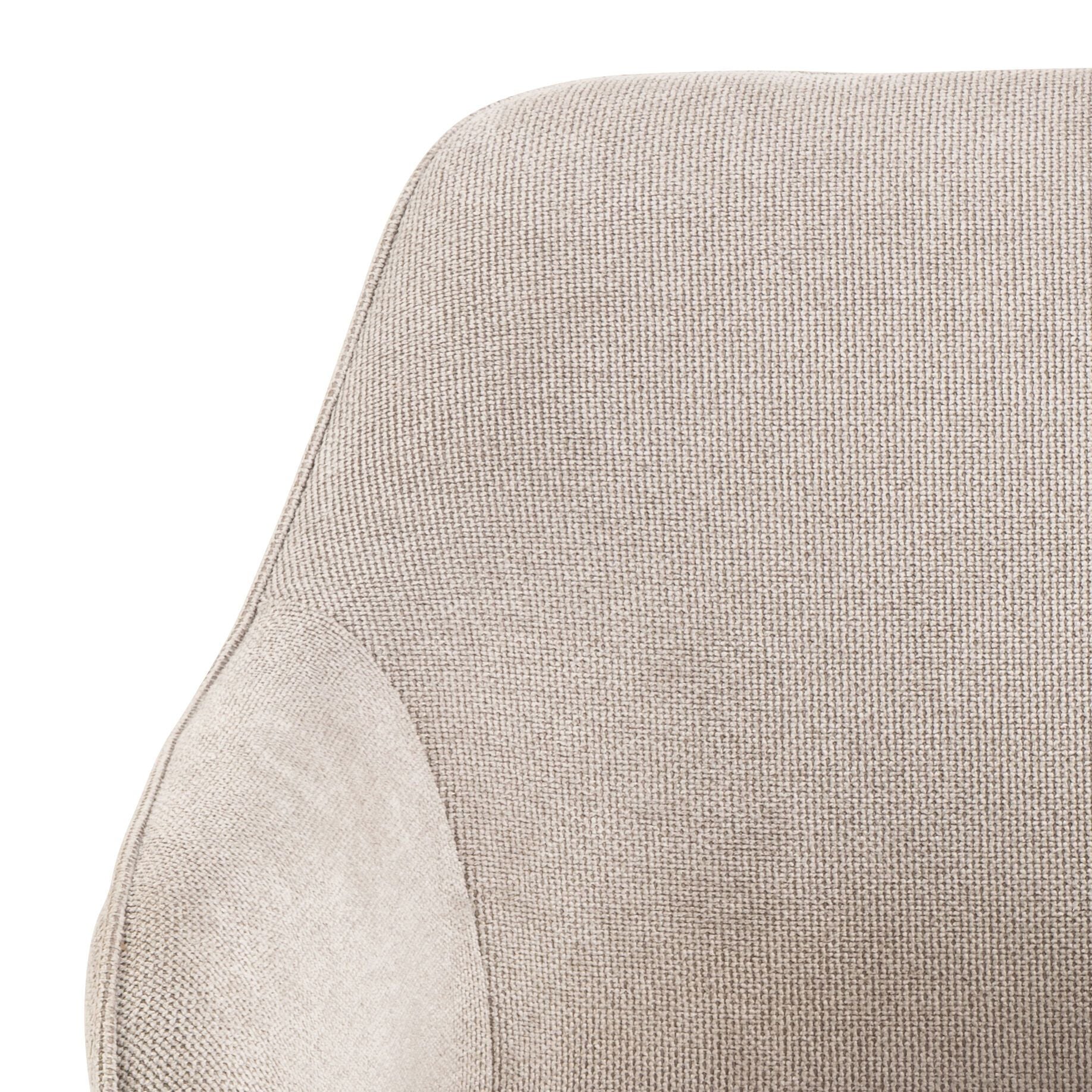 DYLAN Stuhl - Beige / B: 58.5 cm x T: 55.5 cm x H: 83.5 cm