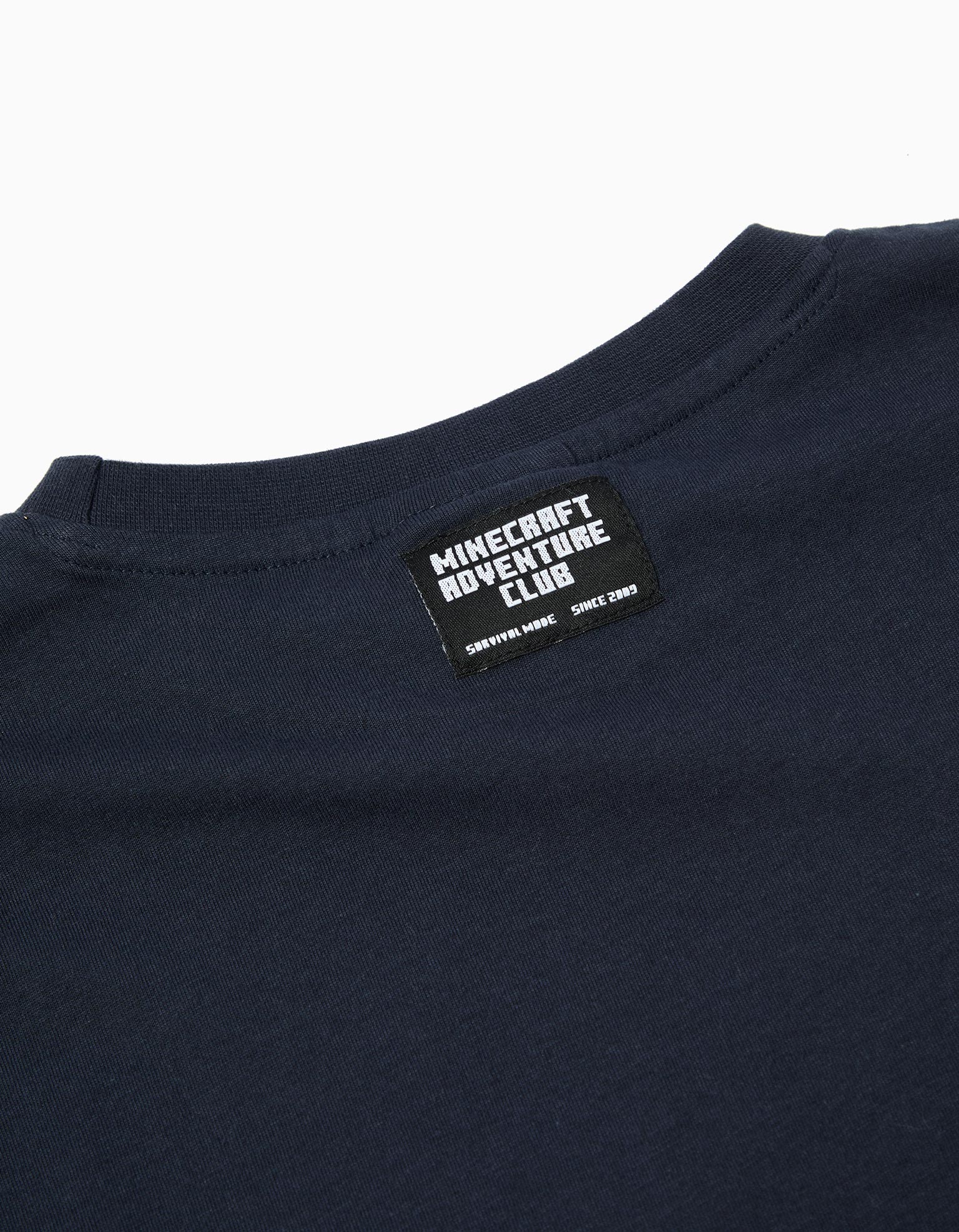 T-shirt de Manga Comprida 'Minecraft', Menino, Azul Escuro