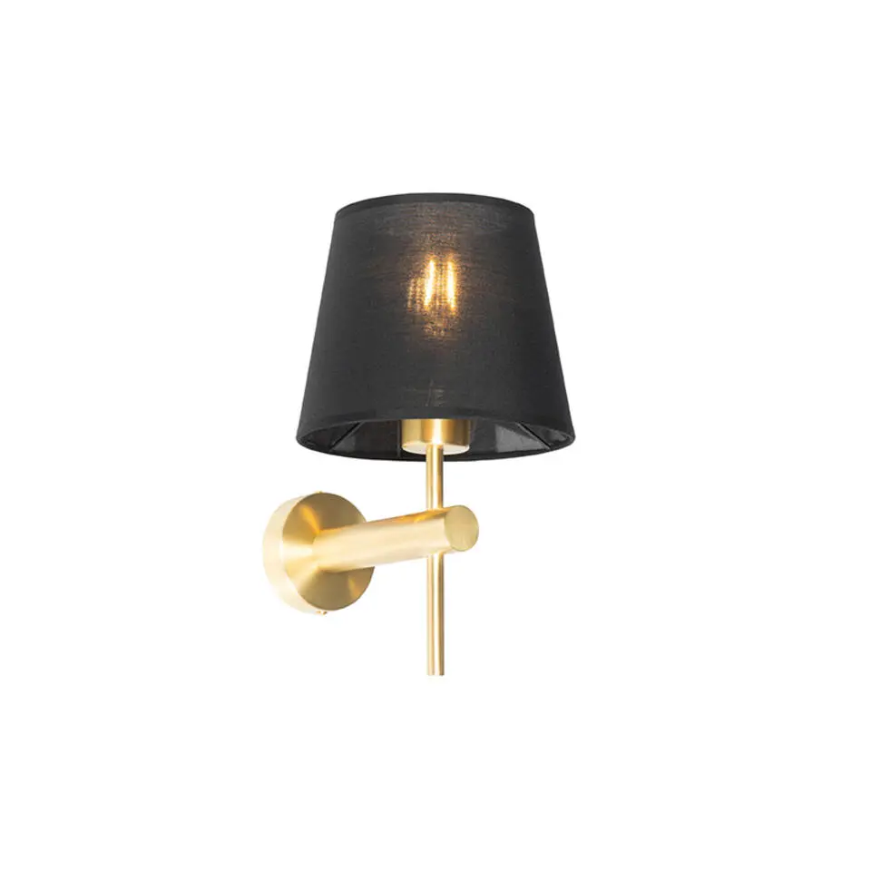 Qazqa wandlampen pluk goudkleurig e27