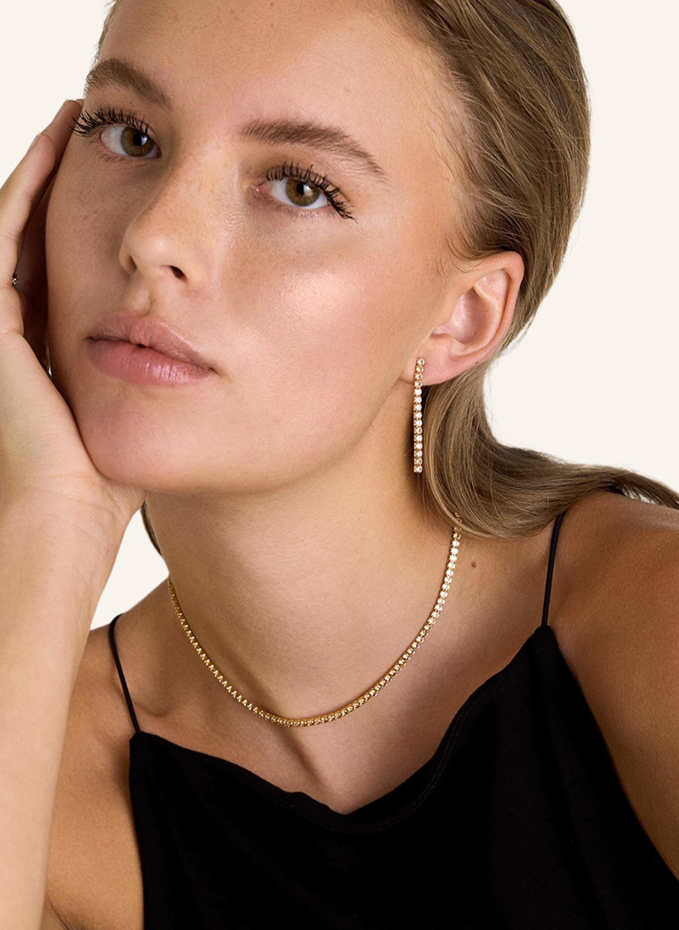 OHH LUILU Ohrhänger TENNIS EARRINGS SUNSET GOLD by GLAMBOU