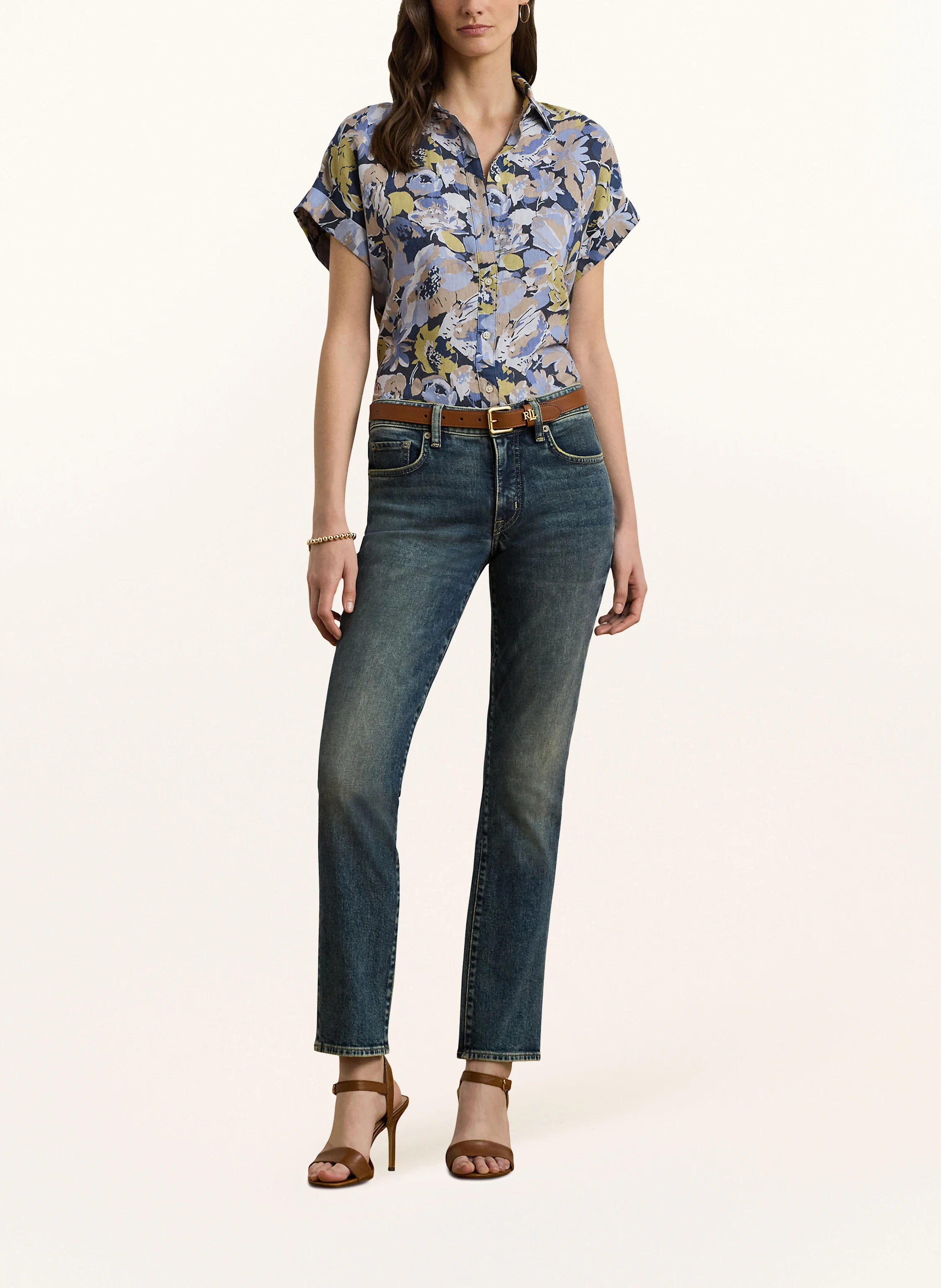 LAUREN RALPH LAUREN Hemdbluse aus Leinen