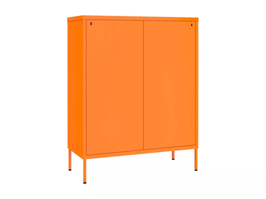 Armoire à tiroirs Orange 80x35x101,5 cm Acier