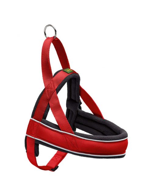Hunter Harnas Norweger Racing Nylon Rood&Zwart - Hondenharnas