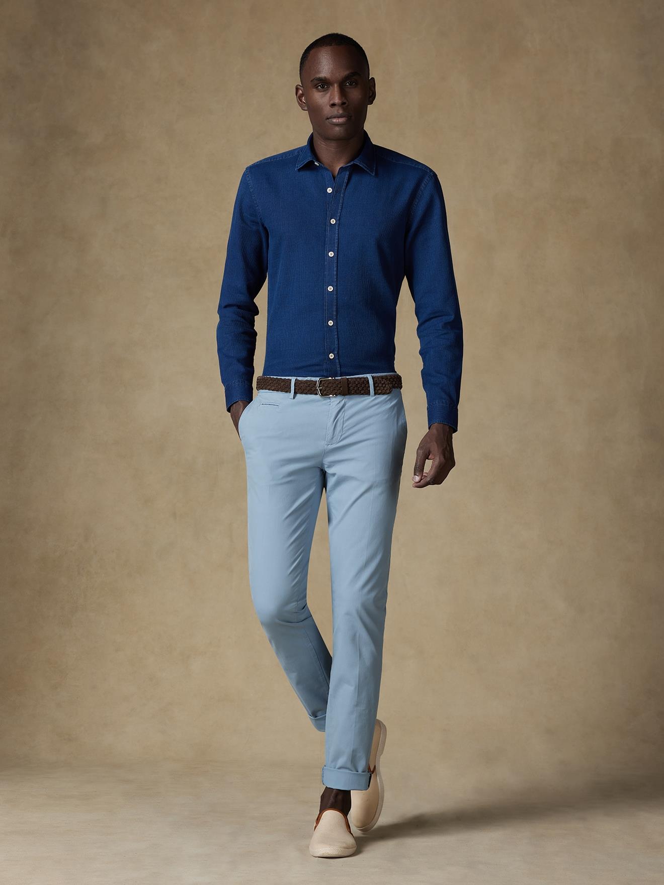 Pantalon chino celadon