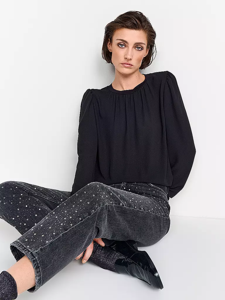 RICH & ROYAL Bluse schwarz