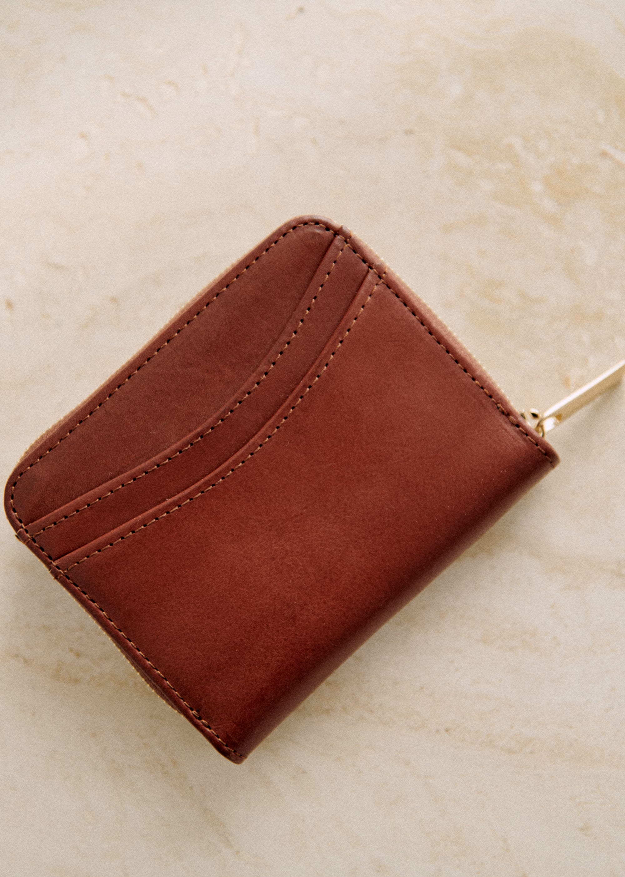 Portefeuille Petit Auguste - Cuir naturel héritage - SACS/NEW SACS Petite Maroquinerie 5906441