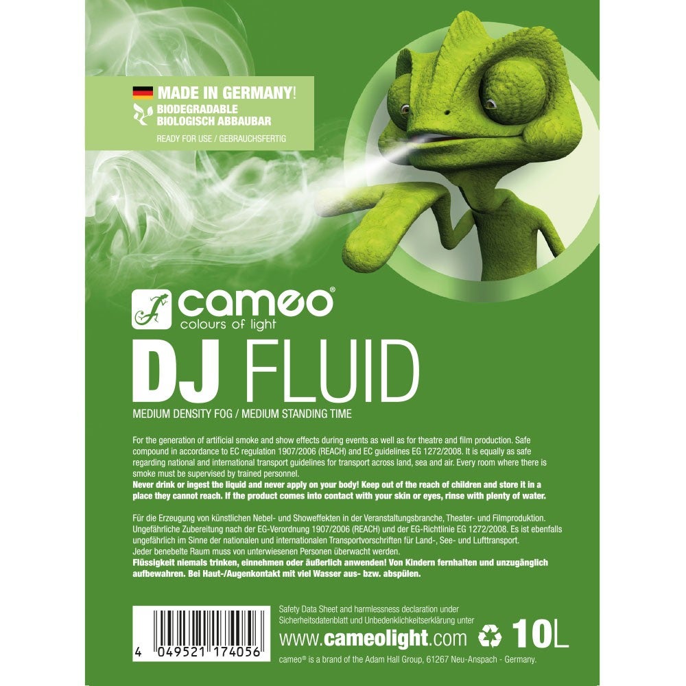 Cameo DJ FLUID medium rookvloeistof, 10 liter