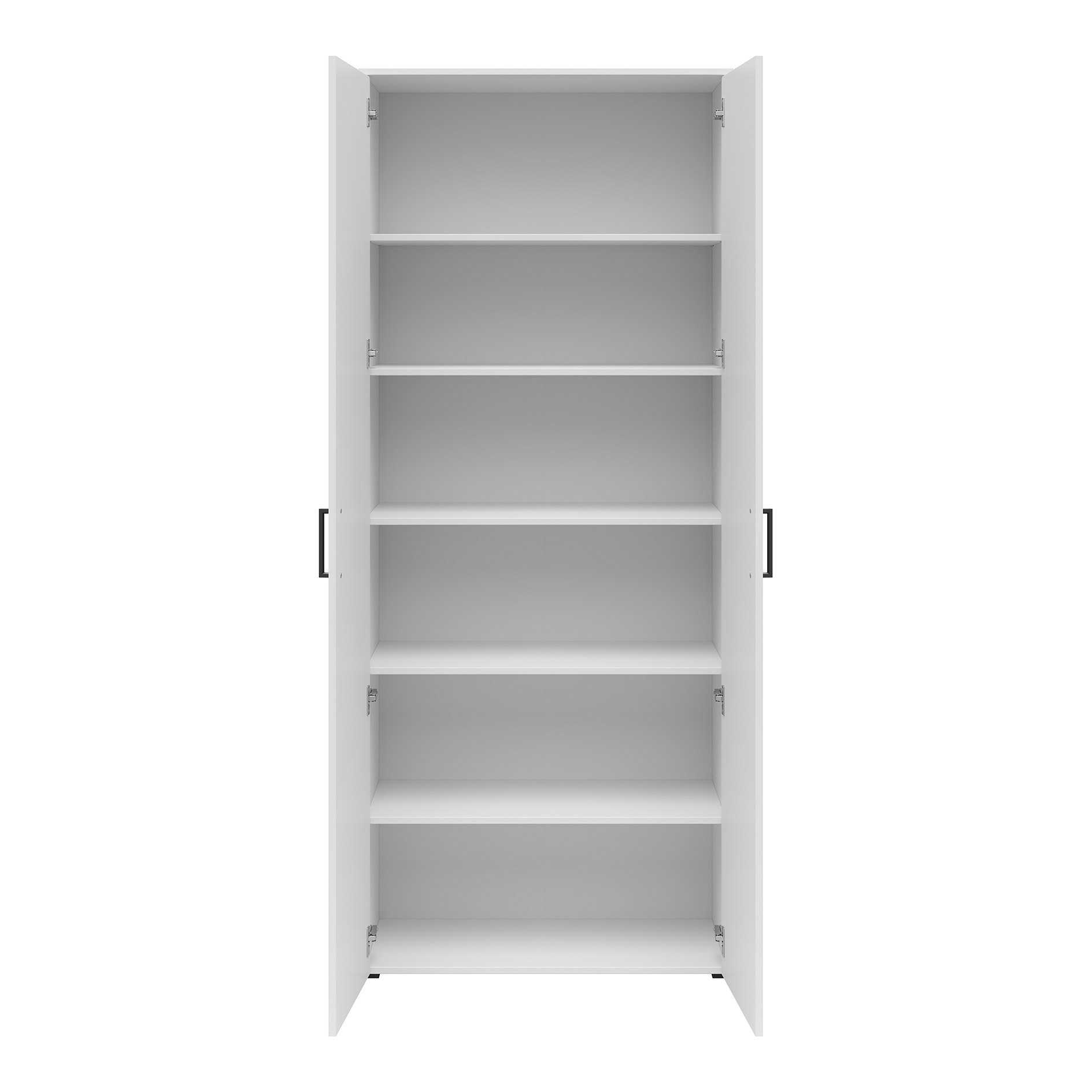 Drehtürenschrank - weiß - Breite 80 cm