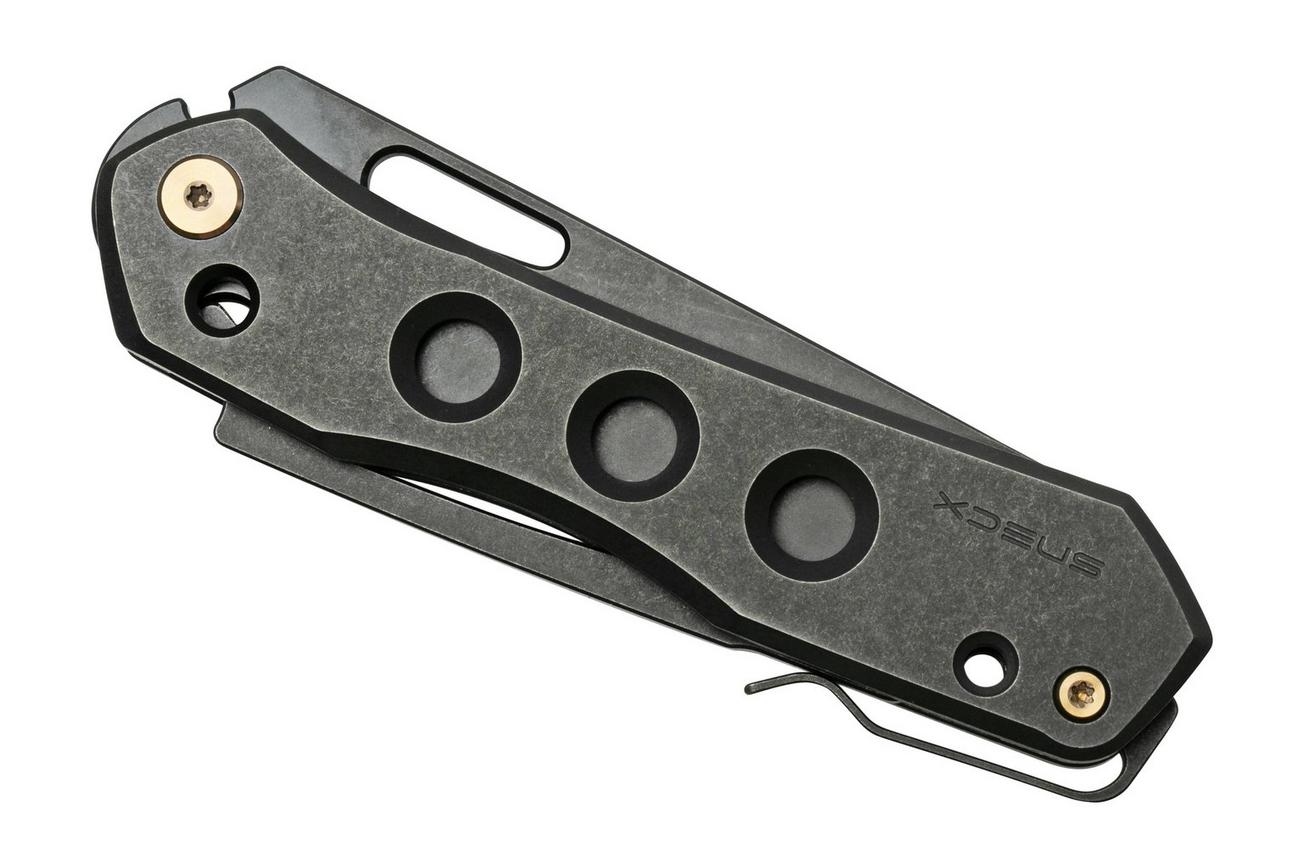WE Knife Vision R 21031-2 Black Titanium, Black Stonewashed zakmes, Snecx design