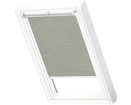 VELUX privacy rolgordijn, olijfgroen gestippeld, handmatig, aluminium frame, RFL C02 4165S