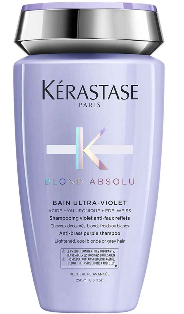 Kérastase Shampoing Bain Ultra-Violet Blond Absolu pour cheveux décolorés-250 ml