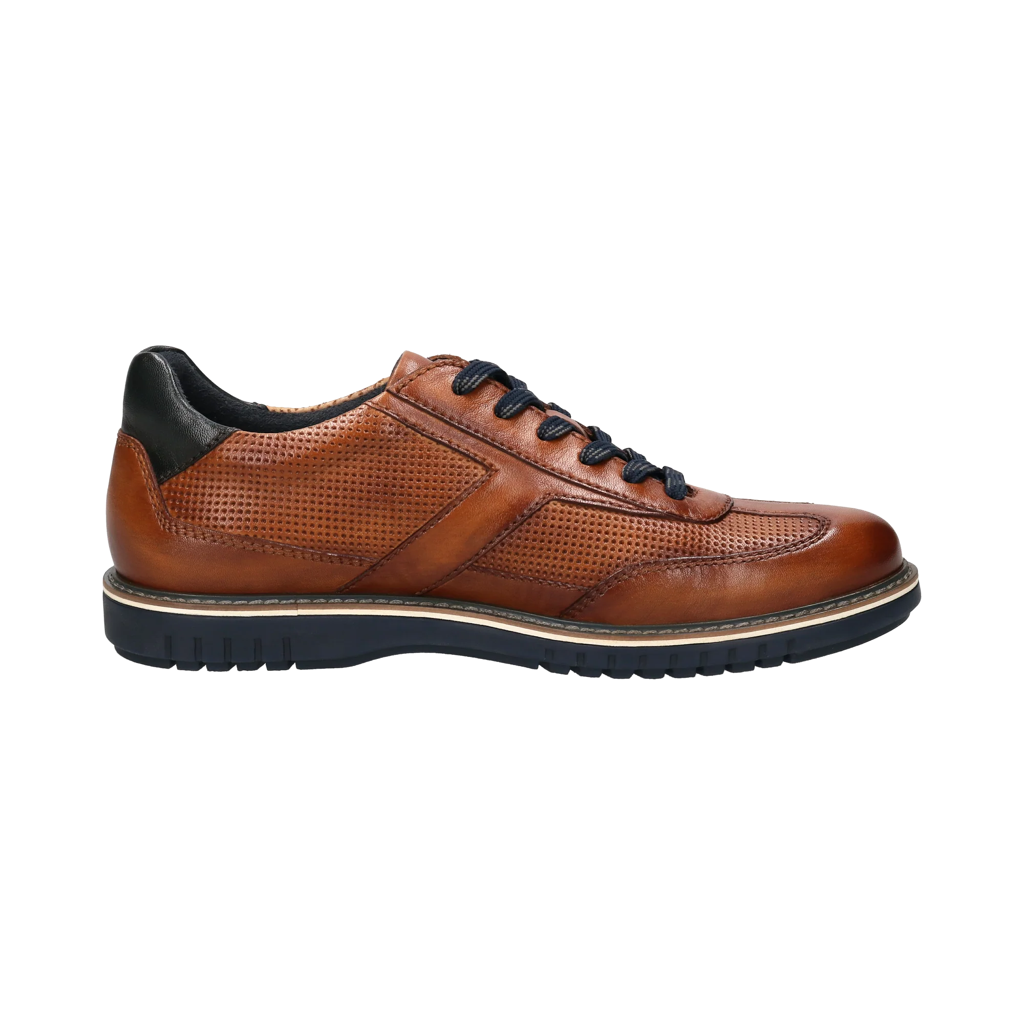Leder Schnürer cognac