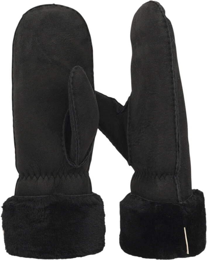 Lovelies CIMA - LONG SHEARLING MITTEN W/ SHEARLING CUFF Black / black